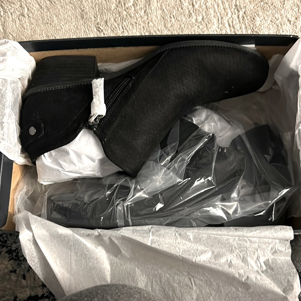 Black ankle booties